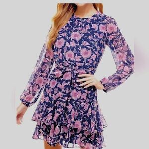 City Studio smocked dress